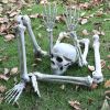 Realistic Skeleton Stakes Halloween Decorations for Garden - set3