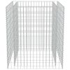 Gabion Raised Bed Galvanized Steel 35.4"x35.4"x39.4" - Silver