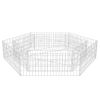 Hexagonal Gabion Raised Bed 78.7"x68.1"x15.7" - Silver