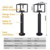 Outdoor Pathway LED Lights Lantern 23.6 IN IP44 Waterproof Garden Modern Landscape Lighting - DARK GREY 600