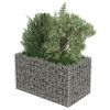 Gabion Raised Bed Galvanized Steel 35.4"x19.7"x19.7" - Silver