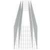 Gabion Raised Bed Galvanized Steel 212.6"x19.7"x19.7" - Silver