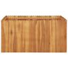 Garden Raised Bed 39.4"x39.4"x19.7" Solid Acacia Wood - Brown