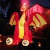 Halloween Festivr Inflatable  With LED Lights Spoof Ghost Yard Decoration - Red - 10 Ft