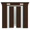 Garden Storage Shed Brown 76.4"x47.6"x71.3" Steel - Brown