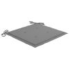 Garden Chair Cushions 6 pcs Gray 15.7"x15.7"x1.2" Fabric - Grey
