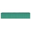 Garden Shed Green 101.2"x389.8"x71.3" Galvanized steel - Green