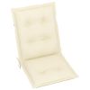 Garden Chair Cushions 2 pcs Cream 39.4"x19.7"x2.8" - Cream