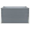 Raised Garden Bed 39.4"x39.4"x17.7" Galvanized Steel Gray - Grey