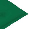 Garden Chair Cushions 6 pcs Green 39.4"x19.7"x2.8" - Green