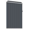 Garden Shed Anthracite 34.3"x38.6"x62.6" Galvanized Steel - Anthracite