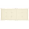 Garden Chair Cushions 6 pcs Cream 47.2"x19.7"x1.2" - Cream