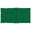 Garden Chair Cushions 2 pcs Green 39.4"x19.7"x2.8" - Green