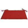 Garden Chair Cushions 6 pcs Red 19.7"x19.7"x1.2" Fabric - Red