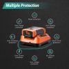 TACKLIFE 16-Inch 40V MAX(36V) Brushless Lawn Mower; 4.0AH Battery; 6 Mowing Heights - as Pic