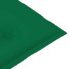 Garden Chair Cushions 4 pcs Green 39.4"x19.7"x2.8" - Green