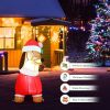 5 Feet Inflatable Christmas Dog with LED Lights - as show