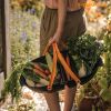 Gardening Tools Bundle; 6 Pieces; Includes Soil Block Maker; Harvesting Knife; Seed Trowel; Harvest Basket; Pruner; and Snips - Multicolor - Metal