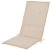 Garden Chair Cushions 2 pcs Cream 47.2"x19.7"x1.2" - Cream