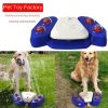 Summer Dog Water Play Sprinkler; Outdoor Pet Bath Toy; Dogs Drinking Fountains For Garden - Yellow