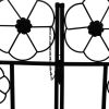 Garden Climbing Plants Arch Door for Outdoor Pergola Archway Decor - Black