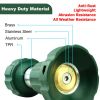 H2O WORKS Garden Hose Nozzle;  Fireman Style Hose Nozzle;  Heavy Duty Brass Hose Nozzle;  Leak Proof & Best High-Pressure Sprayer for Plants Watering;