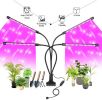 Indoor Gardening Table Planting Timer Grow LED Light - Black