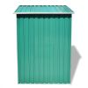 Garden Storage Shed Green Metal 80.3"x52"x73.2" - Green