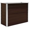 Garden Raised Bed Brown 39.4"x15.7"x30.3" Galvanized Steel - Brown