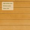 Outdoor Storage Cabinet Tool Shed Wooden Garden Shed with Floor;  Hooks and Asphalt Waterproof Roof; Organizer Wooden Lockers with Fir Wood - Yellow
