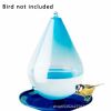 Outdoor hanging bird water feeder Garden hummingbird feeder - Blue - 16*16*19cm