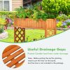 2-Tier Raised Garden Bed Elevated Wood Planter Box for Vegetable Flower Herb - Natural - Fir Wood