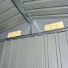 Garden Storage Shed Green Metal 80.3"x52"x73.2" - Green