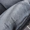 Outdoor Rattan Hanging Oval Egg Chair in Stock - Grey