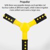 1pc Automatic Rotating Sprinkler; 360Â¬âˆž Watering Tools For Lawn; Nozzle For Garden Irrigation; Watering Equipment; Gardening & Lawn Supplies - Yellow