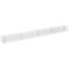 Gabion Raised Bed Galvanized Steel 141.7"x11.8"x11.8" - Silver
