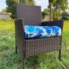 Outdoor Chair Cushions Thickened Seat Cushions with Ties; Patio Chair Pads for Patio Furniture Garden Home Office Decoration Set of 2 - as Pic