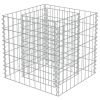 Gabion Raised Bed Galvanized Steel 19.7"x19.7"x19.7" - Silver