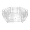 Hexagonal Gabion Raised Bed 63"x55.1"x19.7" - Silver