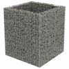 Gabion Raised Bed Galvanized Steel 35.4"x35.4"x39.4" - Silver