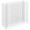 Gabion Raised Bed Galvanized Steel 35.4"x11.8"x35.4" - Silver