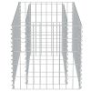 Gabion Raised Bed Galvanized Steel 35.4"x19.7"x19.7" - Silver