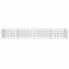 Gabion Raised Bed Galvanized Steel 141.7"x19.7"x19.7" - Silver