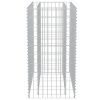 Gabion Raised Bed Galvanized Steel 35.4"x19.7"x39.4" - Silver