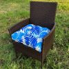 Outdoor Chair Cushions Thickened Seat Cushions with Ties; Patio Chair Pads for Patio Furniture Garden Home Office Decoration Set of 2 - as Pic