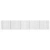 Gabion Raised Bed Galvanized Steel 177.2"x11.8"x35.4" - Silver