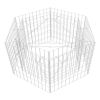 Hexagonal Gabion Raised Bed 39.4"x35.4"x19.7" - Silver