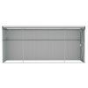 Wall-mounted Garden Shed Green 46.5"x150.4"x70.1" Galvanized Steel - Green