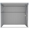 Wall-mounted Garden Shed Gray 46.5"x76.4"x70.1" Galvanized Steel - Gray