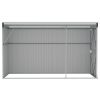 Wall-mounted Garden Shed Anthracite 46.5"x113.4"x70.1" Steel - Anthracite